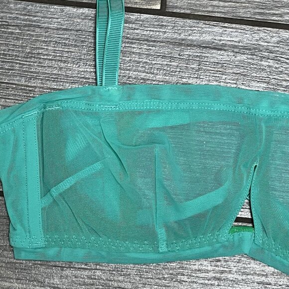 NWT We Are HAH X Free People Sheer Wired Bra 30-38A 30A 32A 34A 36A 38A Teal - Picture 3 of 10